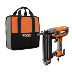 RIDGID Pneumatic 18-Gauge 2-1/8 in. Brad Nailer, and Tool Bag, R213BNF